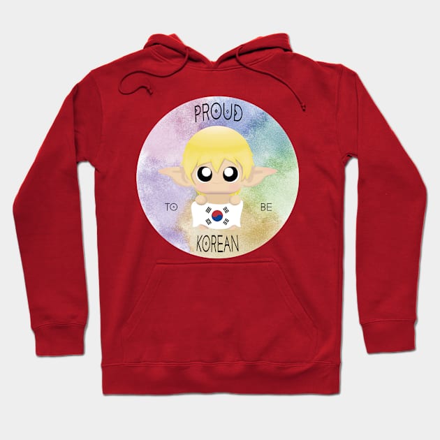 Proud to be Korean (Sleepy Forest Creatures) Hoodie by Irô Studio